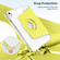 iPad Air 11 2025 / 2024 360 Rotation Detachable Clear Acrylic Leather Tablet Case - Yellow