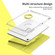 iPad Air 11 2025 / 2024 360 Rotation Detachable Clear Acrylic Leather Tablet Case - Yellow