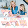 iPad Air 11 2025 / 2024 Cat Holder Silicone Hybrid PC Tablet Case with Strap - Rose Pink