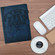 iPad Air 11 2025 / 2024 Cats Embossed Leather Smart Tablet Case - Dark Blue