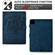 iPad Air 11 2025 / 2024 Cats Embossed Leather Smart Tablet Case - Dark Blue