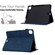 iPad Air 11 2025 / 2024 Cats Embossed Leather Smart Tablet Case - Dark Blue