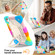 iPad Air 11 2025 / 2024 Contrast Color Robot Silicone Hybrid PC Tablet Case - Colorful Blue
