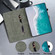 iPad Air 11 2025 / 2024 Embossed Tiger Pattern Leather Tablet Case - Dark Green