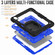 iPad Air 11 2025 / 2024 Handle Silicone Hydric PC Tablet Case with Shoulder Strap - Dark Blue PC