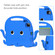iPad Air 11 2025 / 2024 Octopus Style EVA Hybrid PC Shockproof Tablet Case with Strap - Blue
