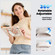 iPad Air 11 2025 / 2024 Silicone Hybrid PC Tablet Case with Shoulder Strap - Beige + Rose Gold