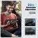 iPad Air 11 2025 / 2024 Silicone Hybrid PC Tablet Case with Shoulder Strap - Black