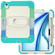 iPad Air 11 2025 / 2024 Silicone Hydric PC Tablet Case with Shoulder Strap & Holder - Camouflage Light Blue