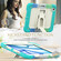 iPad Air 11 2025 / 2024 Silicone Hydric PC Tablet Case with Shoulder Strap & Holder - Camouflage Light Blue