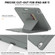 iPad Air 11 2025 / 2024 Smart B Magnetic Holder Leather Tablet Case - Grey