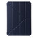 iPad Air 11 2025 / 2024 TPU Deformation Flip Leather Tablet Case with Holder - Dark Blue