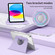 iPad 2025 / 2022 360 Rotation Detachable Clear Acrylic Leather Tablet Case - Light Purple