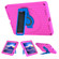 iPad 2025 / 2022 360 Rotation Stand EVA Hard PC Tablet Case with Strap - Rose+Blue