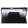 iPad 2025 / 2022 3-Fold 360 Rotation Acrylic Leather Smart Tablet Case - Black