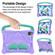 iPad 2025 / 2022 Boxing Series Kickstand EVA Shockproof Tablet Case with Shoulder Strap - Purple Mint