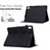 iPad 2025 / 2022 Cats Embossed Leather Smart Tablet Case - Black