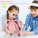 iPad 2025 / 2022 Cute Cat King Kids Shockproof Silicone Tablet Case - Pink