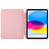 iPad 2025 / 2022 Four-corner Airbag Shockproof Three-fold Tablet Leather Case - Pink