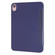 iPad 2025 / 2022 Millet Texture PU + Silicone 3-folding Leather Tablet Case - Dark Blue