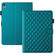 iPad 2025 / 2022 Rhombus Lattice Leather Smart Tablet Case - Dark Green