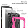iPad 2025 / 2022 Silicone + PC Full Body Protection Tablet Case - Black + Rose Red
