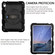 iPad 2025 / 2022 Silicone Hybrid PC Shockproof Tablet Case with Shoulder Strap - Black