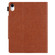 iPad 2025 / 2022 Solid Color Metal Buckle Leather Smart Tablet Case - Brown