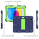 iPad 2025 / 2022 Two-Color Robot Shockproof Silicone + PC Protective Tablet Case - Navy Blue + Yellow Green