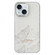 iPhone 15 2 in 1 Aurora Electroplating Frame Phone Case - Snowy Mountains White