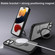 iPhone 15 360 Degree Rotating MagSafe Magnetic Bracket Frosted Phone Case - Dark Purple