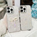 iPhone 15 3D Bow Pearl Love Flower TPU Phone Case - Butterfly Love Flowers