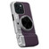 iPhone 15 3D Retro Bluetooth Camera Magsafe Mirror Phone Case - Dark Purple