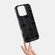 iPhone 15 ABEEL Beast Pattern 6D Micro-Embossed MagSafe Genuine Leather Phone Case - Black