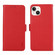 iPhone 15 ABEEL Side-Magnetic Litchi Pattern Leather RFID Phone Case - Red