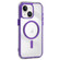 iPhone 15 Acrylic Hybrid TPU Airbag Shockproof MagSafe Phone Case - Purple