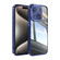 iPhone 15 Acrylic Hybrid TPU Armor Shockproof Phone Case - Blue