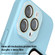 iPhone 15 Acrylic Lens Film + Liquid Silicone Full Coverage Phone Case - Willow Green