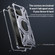 iPhone 15 Aluminum Alloy Borderless MagSafe Rotating Holder Phone Case - Grey