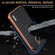 iPhone 15 AZNS Electroplated Frame Crocodile Texture Full Coverage Phone Case - Black