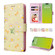 iPhone 15 Bronzing Painting RFID Leather Case - Yellow Daisy