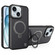 iPhone 15 Carbon Fiber MagSafe Holder Phone Case - Black