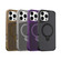 iPhone 15 Carbon Fiber Texture 360 MagSafe Holder Phone Case - Purple
