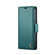 iPhone 15 CaseMe 023 Butterfly Buckle Litchi Texture RFID Anti-theft Leather Phone Case - Pearly Blue