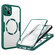 iPhone 15 CD Texture MagSafe Phone Case - Green