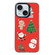 iPhone 15 Christmas Series PC Full Coverage Pattern Phone Case - CK040 Black