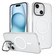 iPhone 15 Color Edge Lens Holder MagSafe Magnetic Phone Case - White