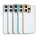 iPhone 15 Color Edge Skin Feel Frosted MagSafe Magnetic Phone Case - White
