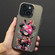 iPhone 15 Color Ink Frosted PC+TPU Phone Case - Black Bear