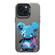 iPhone 15 Color Ink Frosted PC+TPU Phone Case - Blue Bear